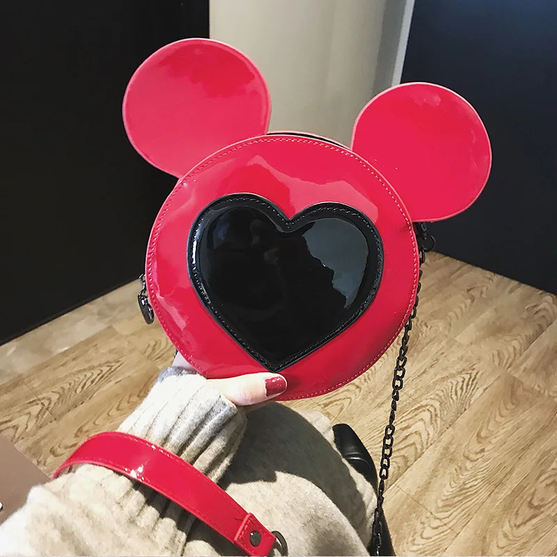 Плюшевые рюкзаки disney модная женская сумка на плечо цепочке ремне сумки в форме