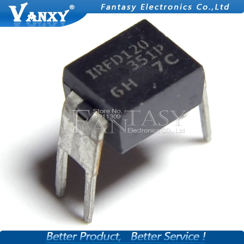 5 шт. IRFD120 DIP4 IRFD120PBF DIP 4 IRF120 новый оригинальный|Интегральные схемы| |