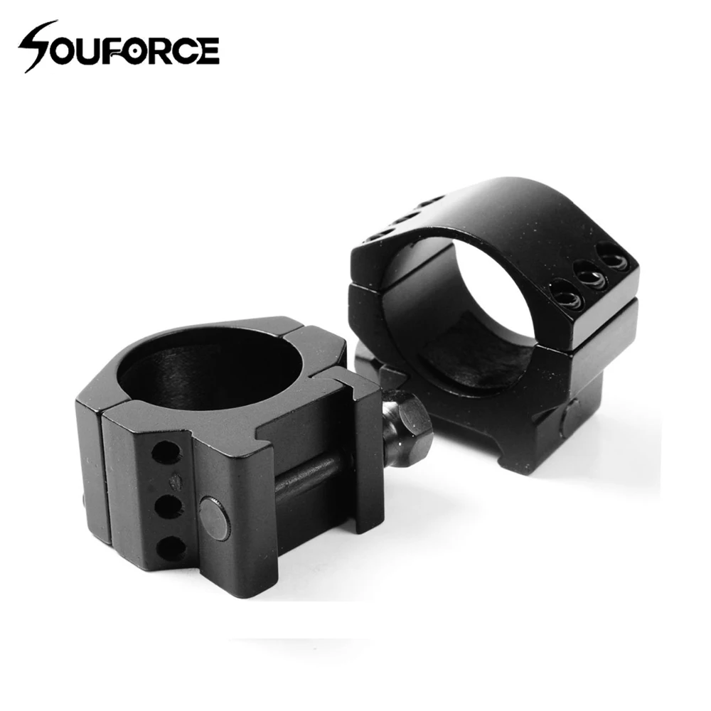 

30mm Low Profile Mount Ring fit 20mm Weaver Picatinny Rail Scope Mount Heavy Duty 6 Bolts Hunting Accessories