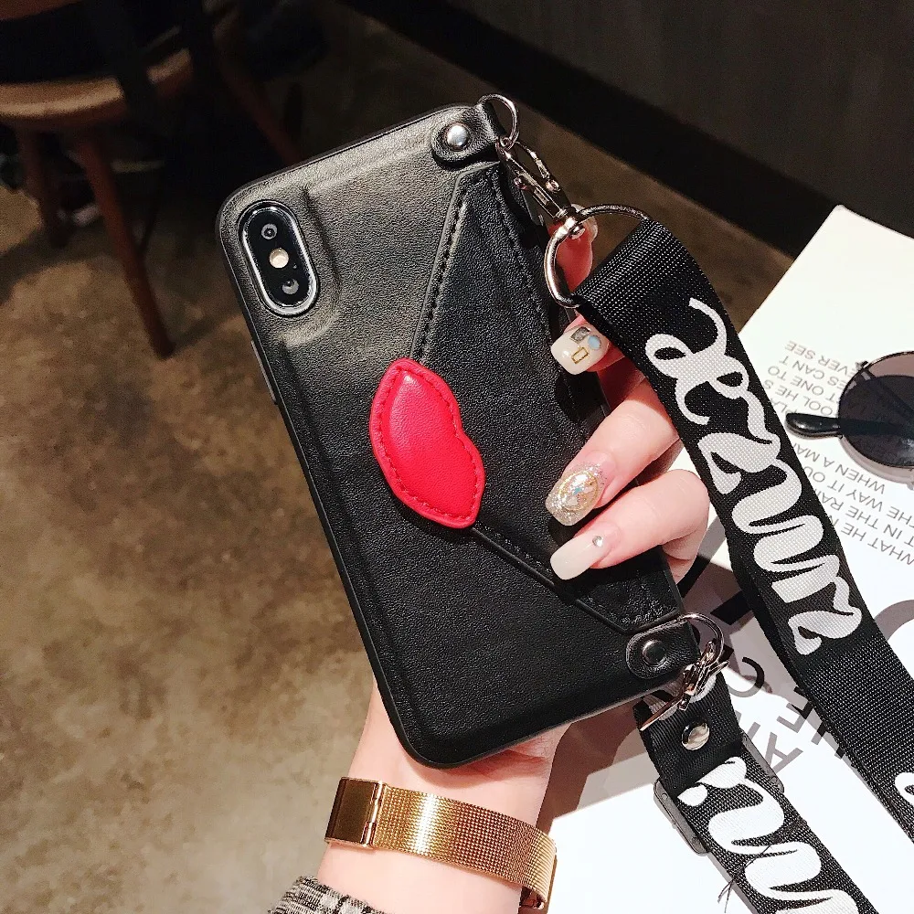 Модный рюкзак чехол для iphone X ремешок подставка держатель 7 Plus 6 s 8 plus телефона XS MAX