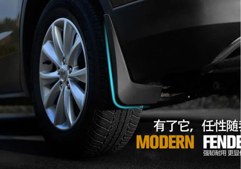 Black Mud Flaps Splash Guards Fenders Mudguards 4Pcs For Audi Q5 2010 2011 2012 2013 2014 2015 2016 2017 | Автомобили и мотоциклы