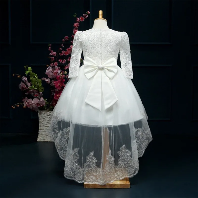 Teenage Girl Dress Children's Clothing For Teenager Girls Kids Party Wear Lace Flower Wedding Bridal Gown 4-12Yrs Vestido | Детская