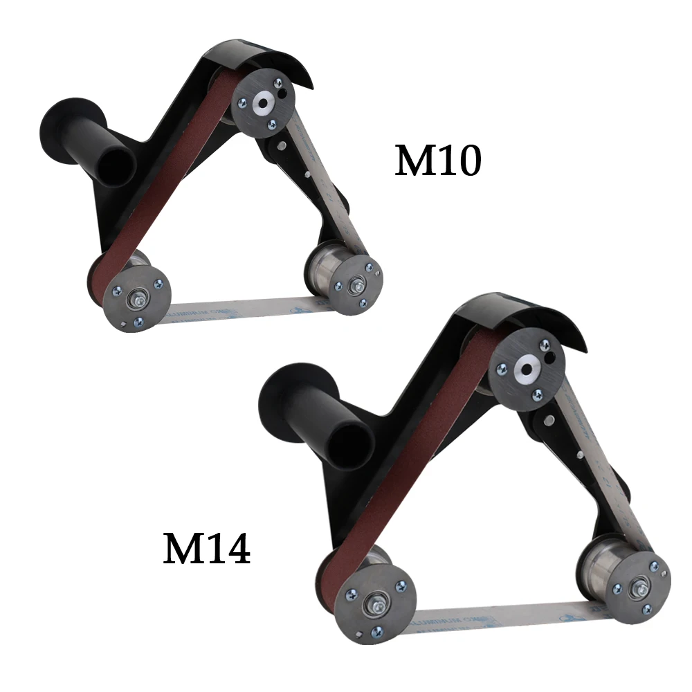 M10/M14 электрический шлифовальный станок, шлифовальная лента, шлифовальная машина для кромок, точилка для дерева, металла, угловая шлифовальная машина