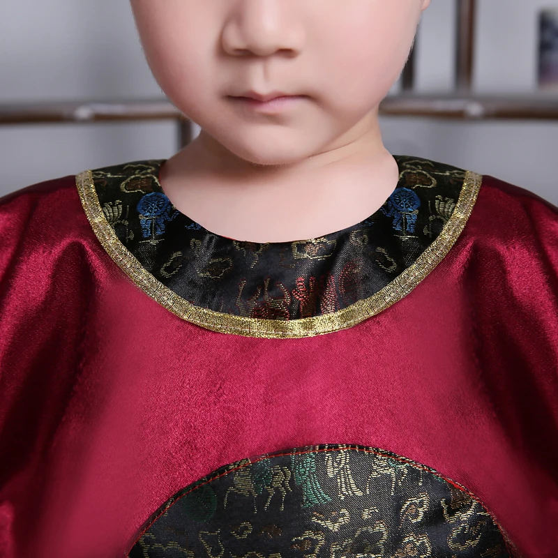 New Children's Chinese Folk Dance National Hanfu Red Ancient China Costume Tang Suit Stage Cosplay Costumes | Тематическая