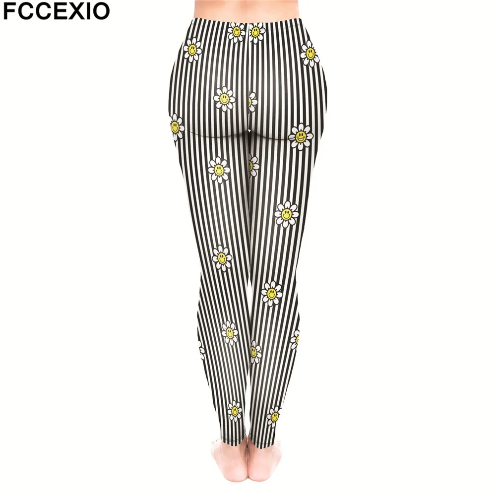 Новые женские тренировочные брюки FCCEXIO с высокой талией леггинсы для фитнеса