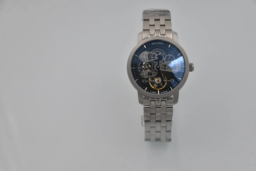 AILANG Мужские автоматические механические модные часы топ бренда Tourbillon высококачественные часы из нержавеющей стали Relogio Masculino