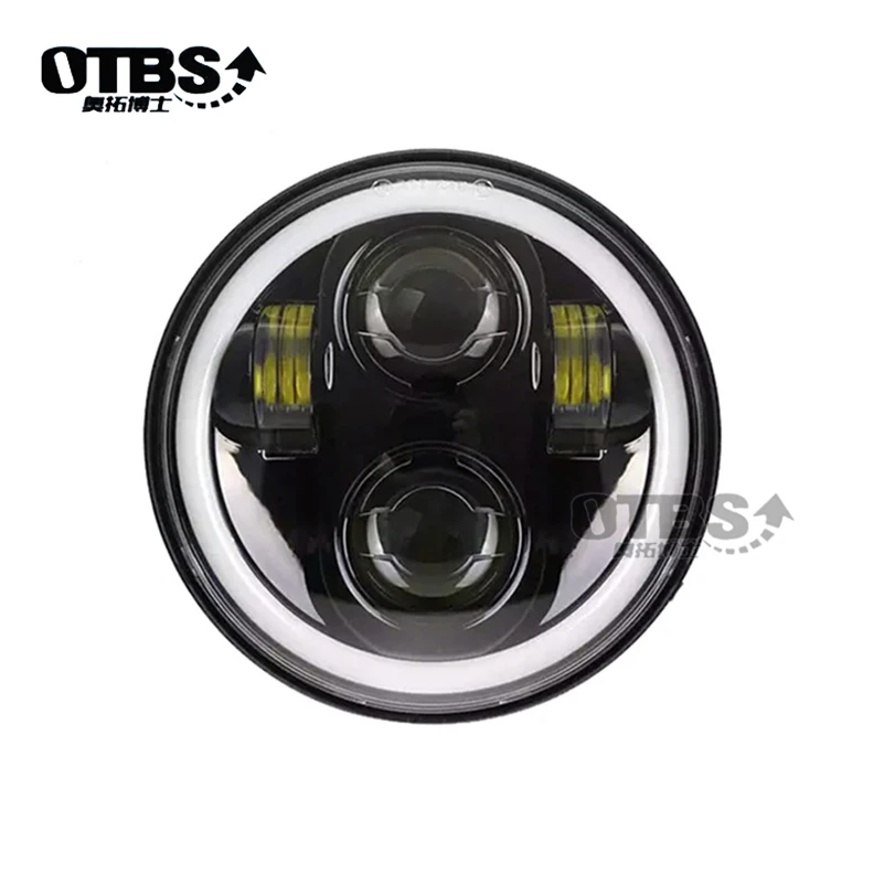 OTBS 5 75 дюймов Ангел глаз DRL фара мотоцикла для Harley Sportsters XG XR VRSCD Dyna проектор