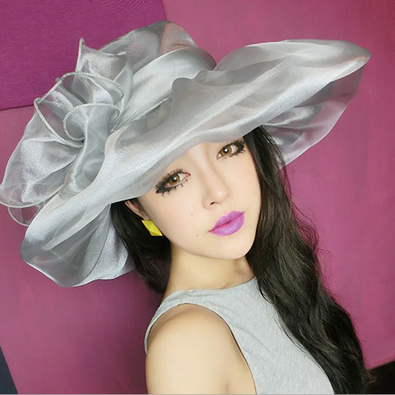 Женские пляжные шляпы летняя мода 2019 складная шифоновая вуаль солнцезащитные