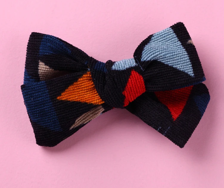 36 шт./лот 2019 модные банты для волос из хлопчатобумажной ткани с принтом девочек