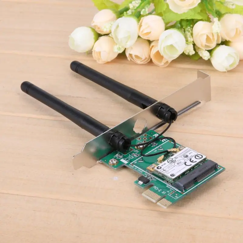 300 Мбит/с 802.11n/g/n беспроводная Wi-Fi LAN сеть PCI-Express Разъем адаптер карта с 6 dpi антенна для рабочего стола Windows
