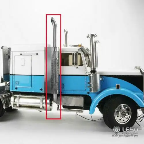 LESU металлическая выхлопная труба дымоход 1/14 RC DIY Tmy King Hauler трактор грузовик