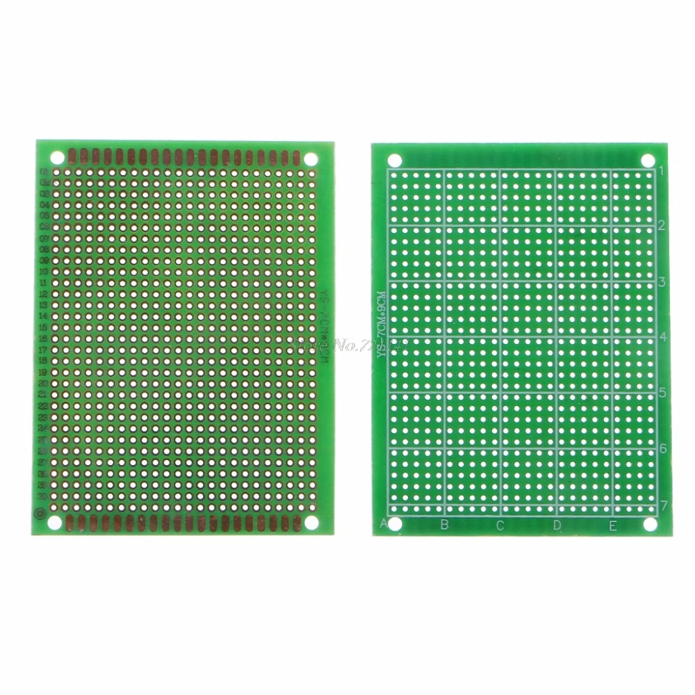 5 шт. FR-4 односторонняя DIY пайка прототип печатная плата 70x90 мм Жесткая печатная плата