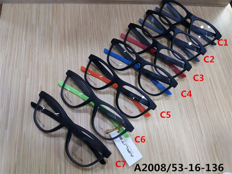 A2008Men модели спортивной eyewear7 цвета полный обод с случае размер 53 16 136|Мужские очки