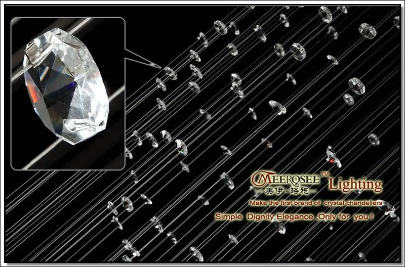 Длинная спиральная хрустальная люстра осветительная арматура лампа для