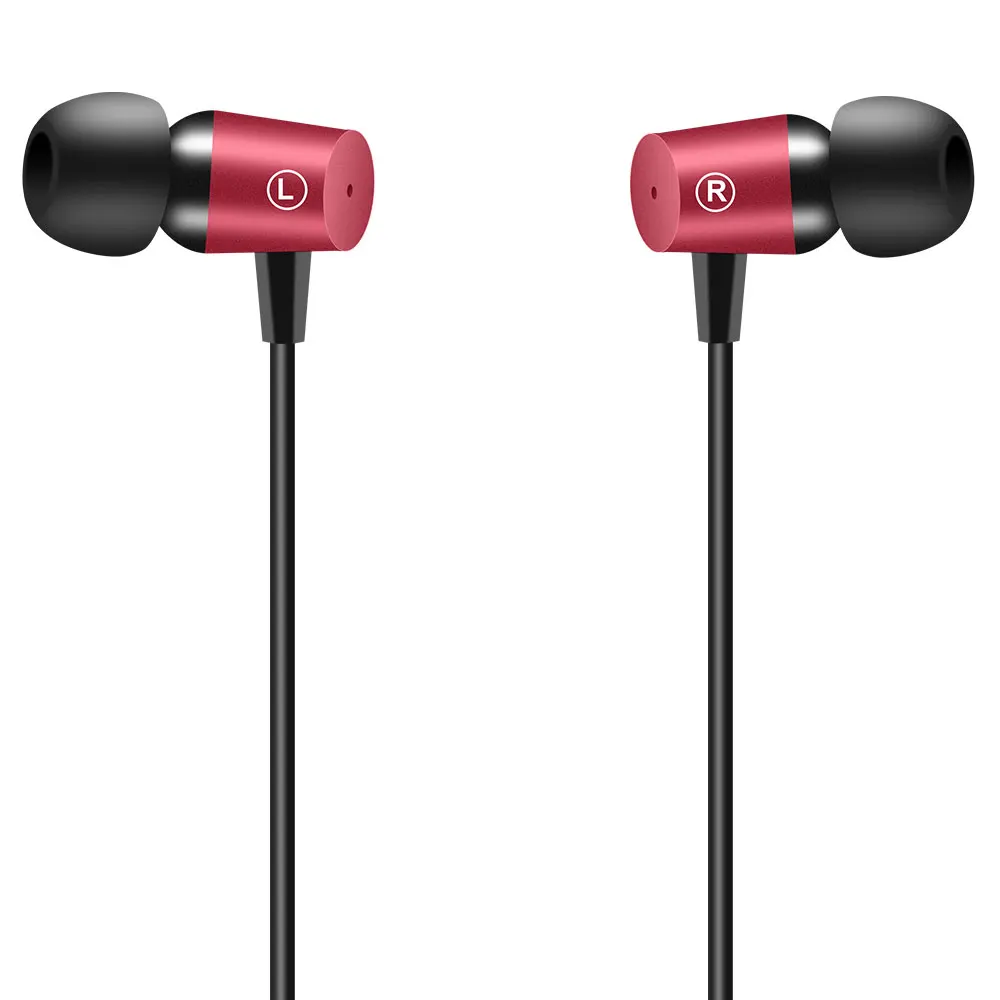 UP04 06 новые наушники с динамическими басами HIFI красные для мобильного телефона