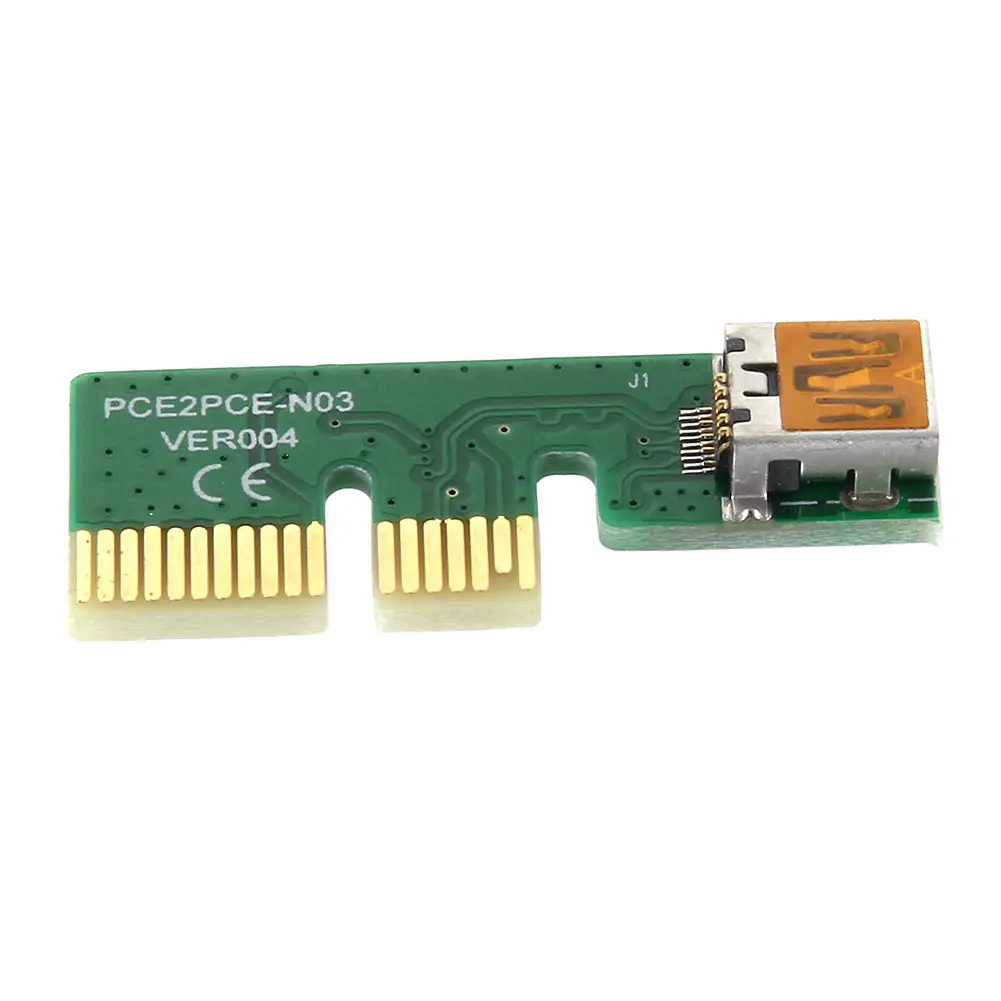 Новый мини PCI E Express расширение 1X переходная карта питания USB 30 см удлинитель