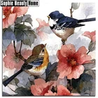 Алмазная 5D картина сделай сам, животные, птицы и цветы, полная мозаика стразы, наборы для вышивки крестиком ручная вышивка, поделки 18A044