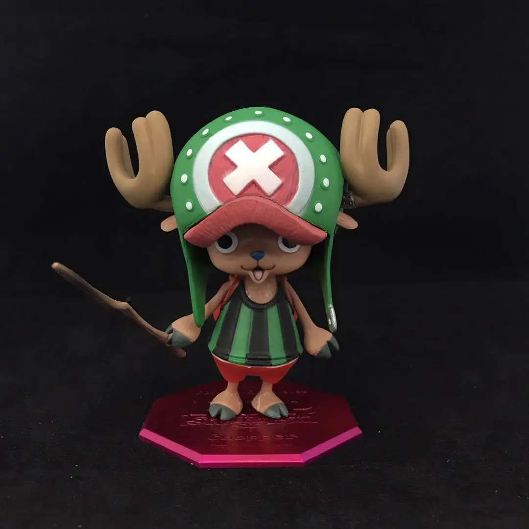 10 см аниме фигурку ONE PIECE Тони Чоппер розовый леопард Ver коллекция моделей pvc
