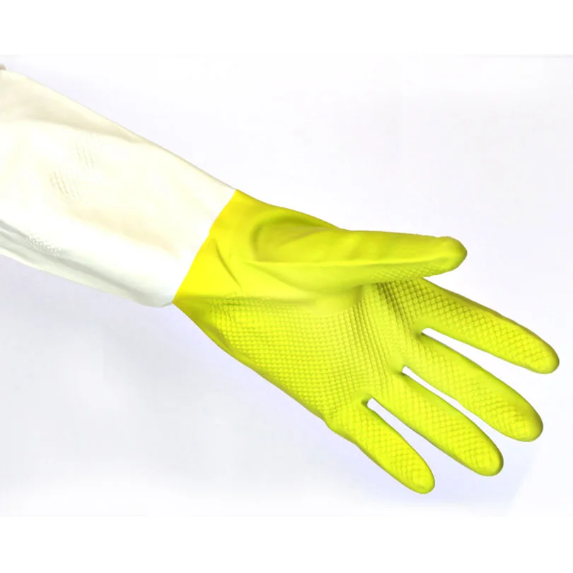 Washing Protective Gloves Waterproof Kitchen Rubber Latex For Dish Cleaning Multipurpose Bed Bathroom | Безопасность и защита