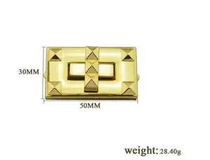 (10 шт.лот) Новая высококачественная модная сумочка, сумки с закручивающимся замком, аксессуары для оборудования