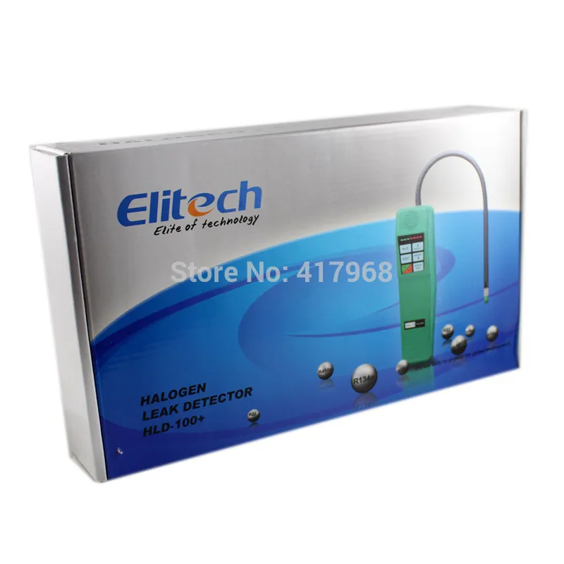 

HLD-100 Elitech Freon Halogen Refrigerant Gas Leak Detector R410A R134A HVAC Sensitivity Tool + extra sensor