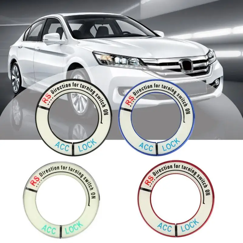 Для автомобильного стайлинга светящийся кольцо выключателя зажигания круговое