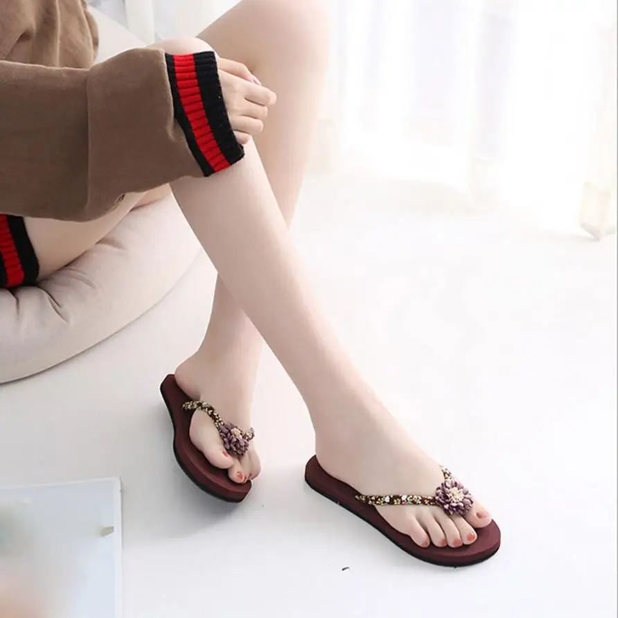 Сандалии SAGACE женские пляжные шлепанцы тонкие для ванной повседневная обувь