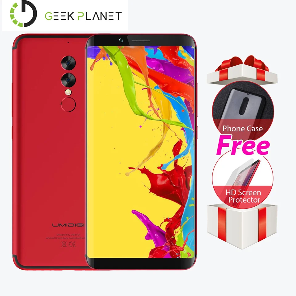 Новые оригинальные UMI UMIDIGI S2 Lite 6 дюймов мобильный телефон 4 ГБ Оперативная память