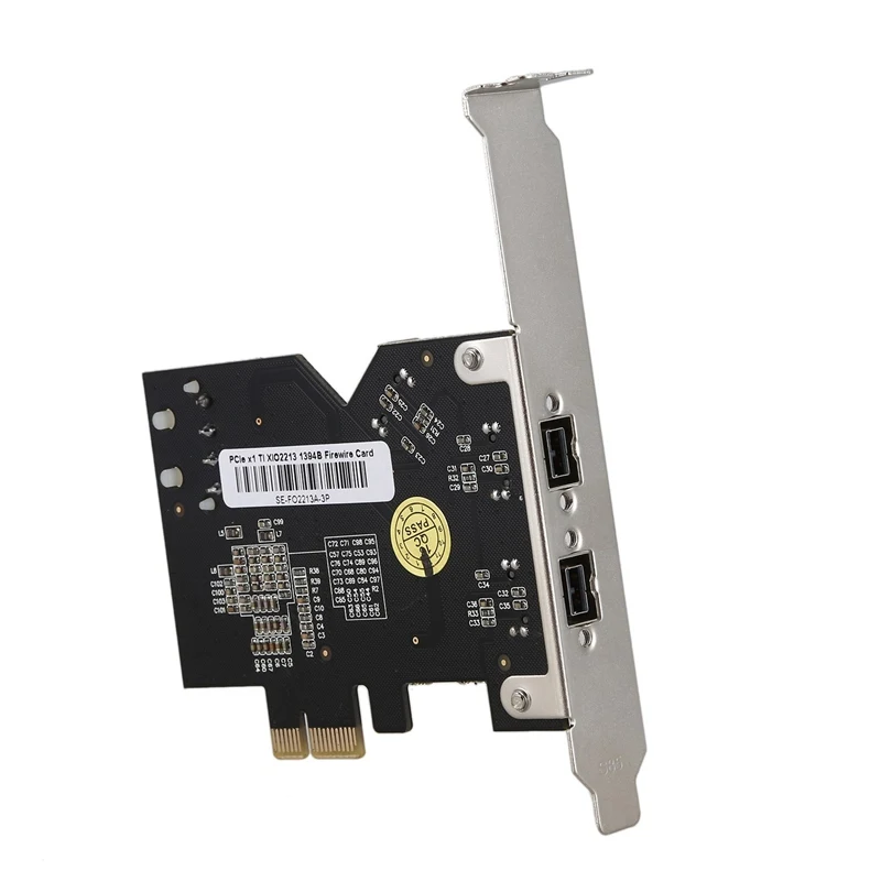 Плата контроллера PCI-Express IEEE 1394b FireWire с 3 портами(2 внешних+ 1 внутренний