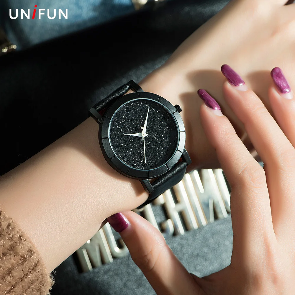 Часы наручные UNIFUN женские кварцевые креативные модные повседневные с