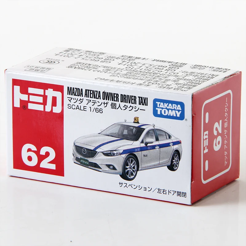 Takara Tomy Tomica 1/66 Mazda Atenza водитель такси металлическая литая модель автомобиля