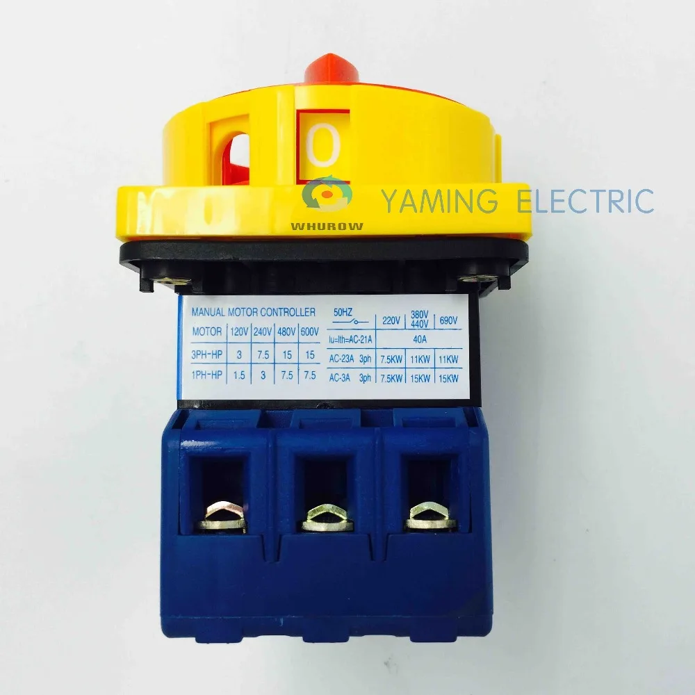 Isolating switch 40A 3 Phase 6 screw terminal Universal changeover cam rotary YMD11-40A | Обустройство дома
