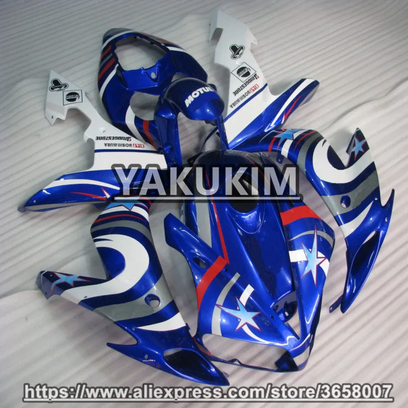 Якуким ABS Инжекционный обтекатель наборы для YAMAHA YZF R1 04 06 год 2004 2005 2006 YZFR1 YZF1000 05