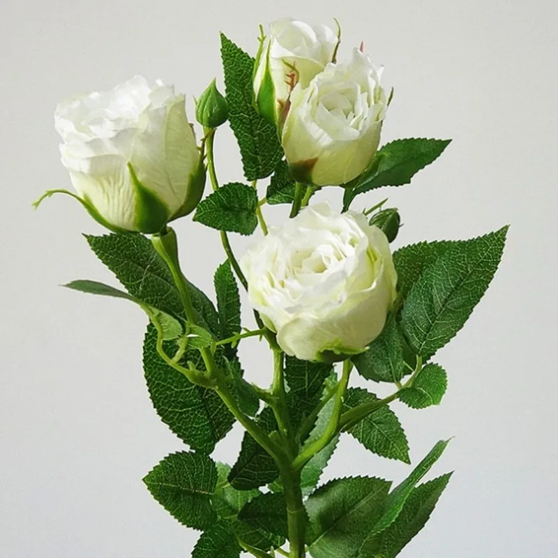 4Heads Artificial rose branch silk+plastic flores Simulation rose flowers for home hotel wedding decoration rose