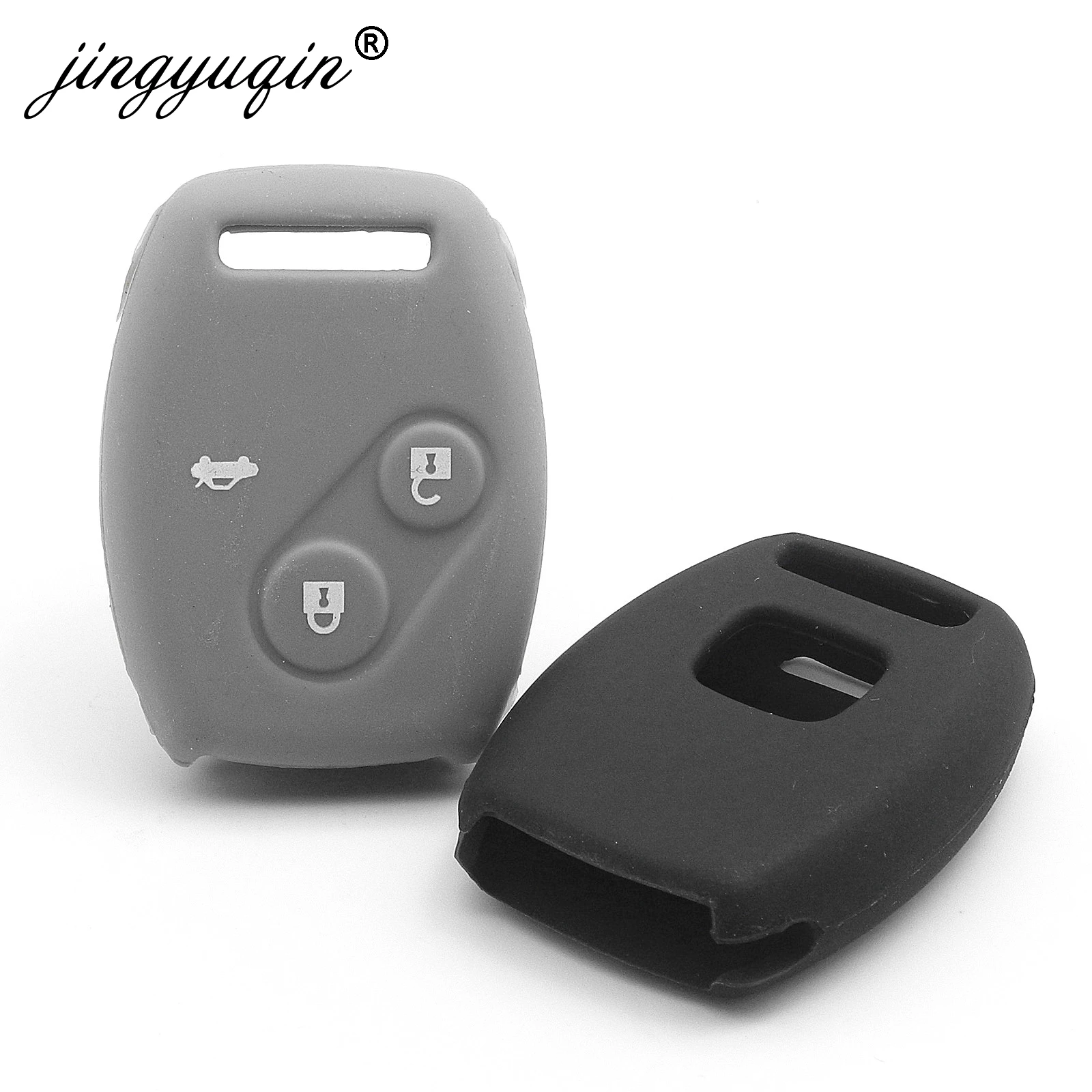 Jingyuqin 30 шт./лот силиконовый чехол для автомобильного ключа Honda Accord CR V CRV Civic Pilot Fit