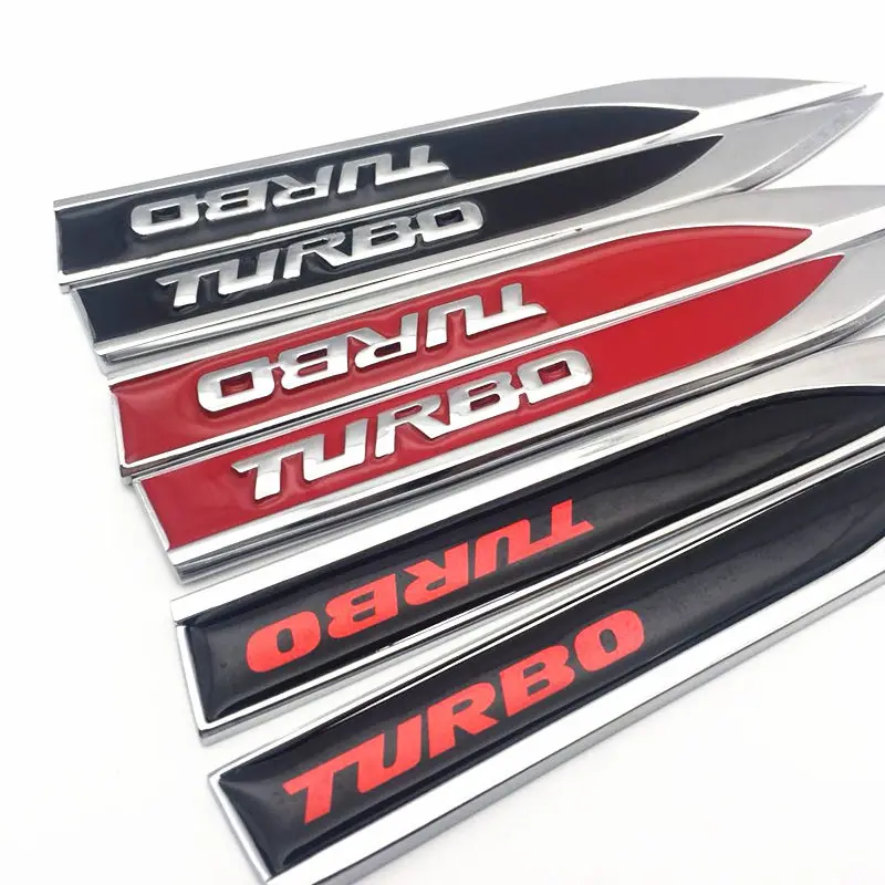 YONGXUN 2pec/комплект 3D металла TURBO герба Знак этикета крыло сбоку стайлинга