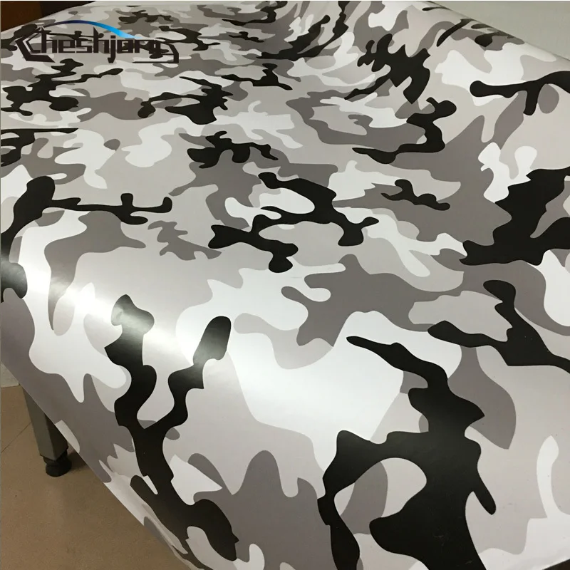 15 видов Премиум Камо виниловая автомобильная пленка черный белый синий красный