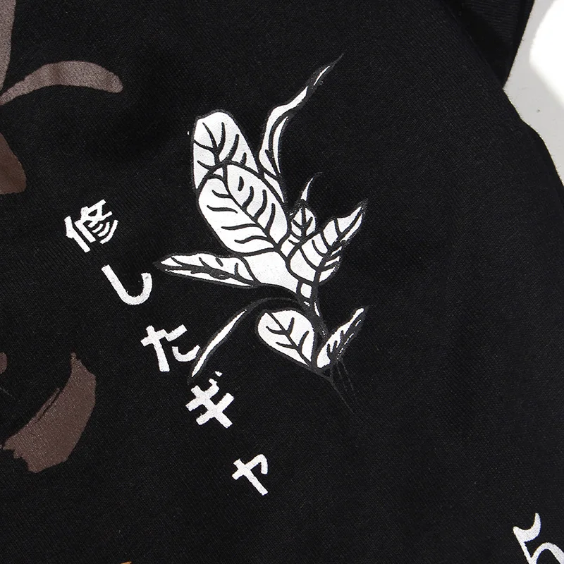2019 Хип-хоп футболка уличная Для мужчин Harajuku kanji с изображением головы тигра из