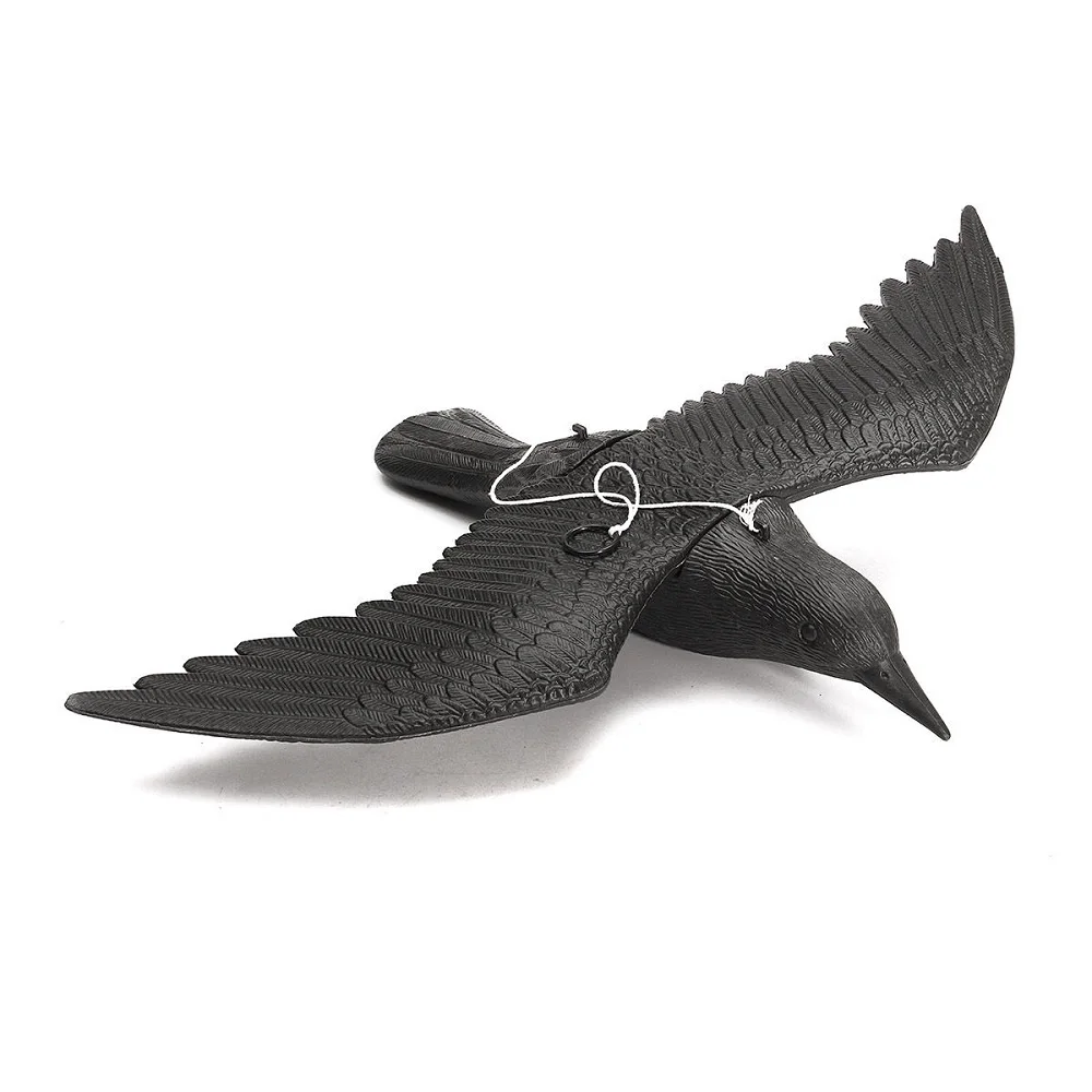 

Outdoors Life-Size 15" Floating Decoy Fishing Hunting Decoy Flying Crow