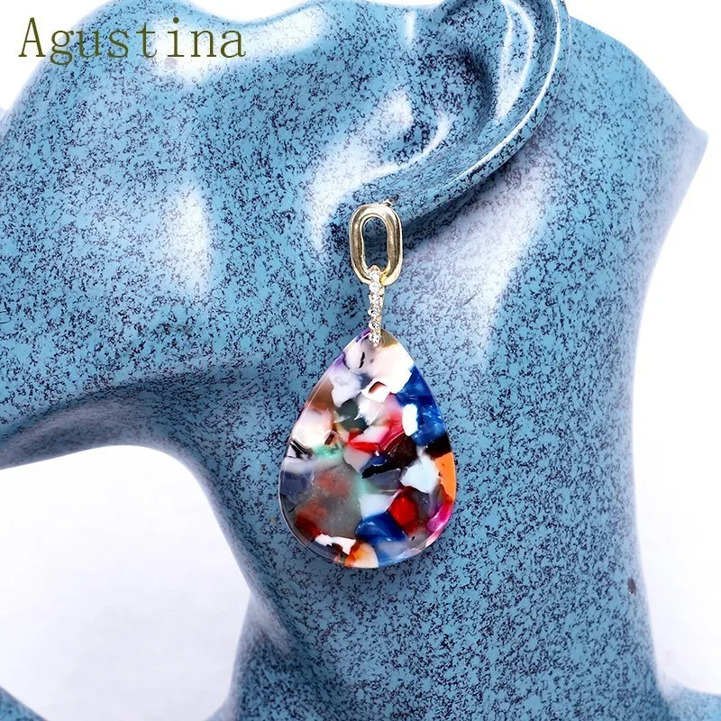 Серьги Модные ювелирные изделия горный хрусталь женские богемные болтающиеся