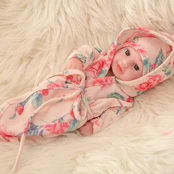 3 10 дюймов полный тела силикона Reborn младенцы кукла Ванна игрушка реалистичные Новорожденные куклы - Цвет: 3