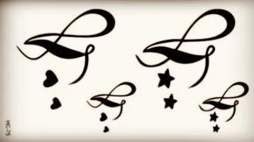 Черные жесткие сердца с музыкальными точками боди арт красота макияж