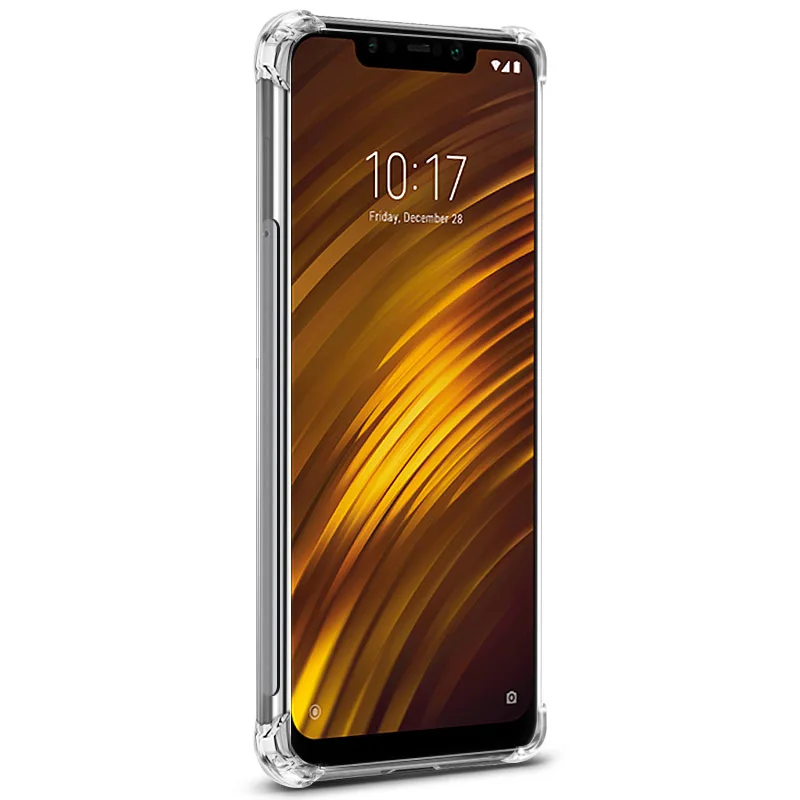 IMAK подушка безопасности для чехол для Xiaomi Pocophone F1 Poco F1 выдерживает падение ударопрочный противоударный силиконовый чехол-накладка из мягкого ТПУ