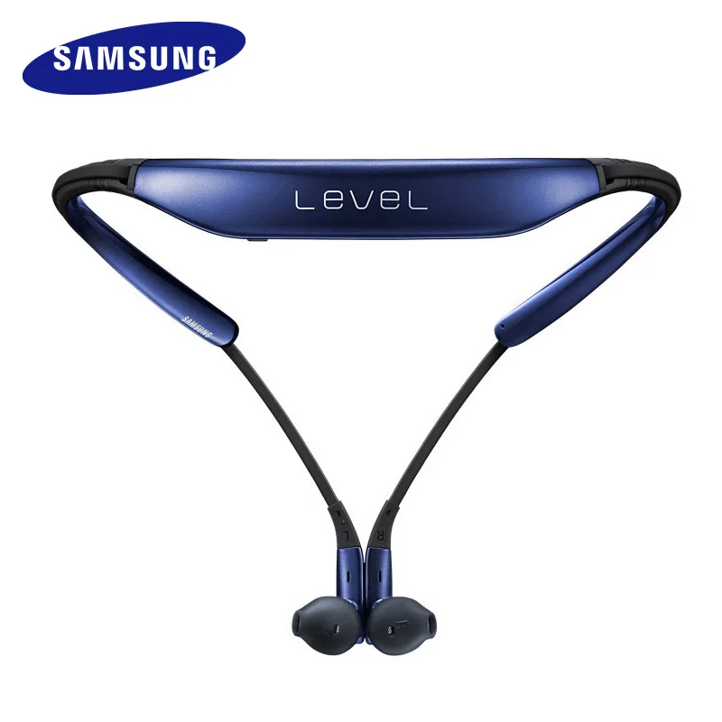 Синий Оригинальные беспроводные bluetooth-наушники SAMSUNG уровня U 4,1 с микрофоном в ухо стерео бас спортивные гарнитуры для/8 Plus Galaxy S8 S9 - Цвет: Синий