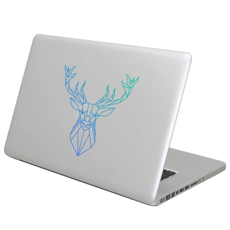 Геометрический Рисунок оленя, красочная наклейка для наклейка на MacBook Air Pro retina сенсорной панелью, возрастом 11, 12, 13, 15 дюймов Mac кожи Surface Book ноутбук Стикеры