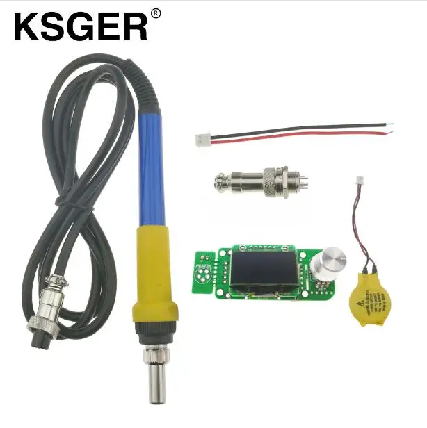 DIY SET 3 KSGER STM32 OLED версия V2.0 T12 контроллер паяльной станции с батареей 9501 набор паяльных ручек Электрические паяльники - Цвет: DIY SET 3