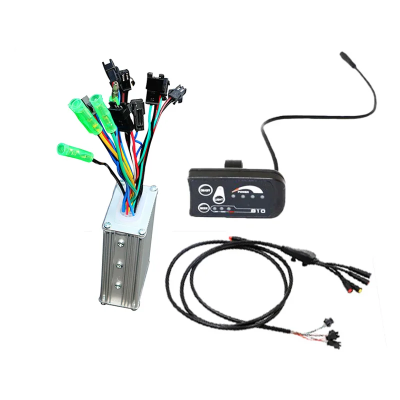 36v LED with wire 36 В, 350 Вт, 500 Вт, комплект для электрического велосипеда, светодиодный ЖК-дисплей, контроллер электровелосипеда, комплект водонепроницаемого кабеля, запчасти для электровелосипеда - Цвет: 36v LED with wire