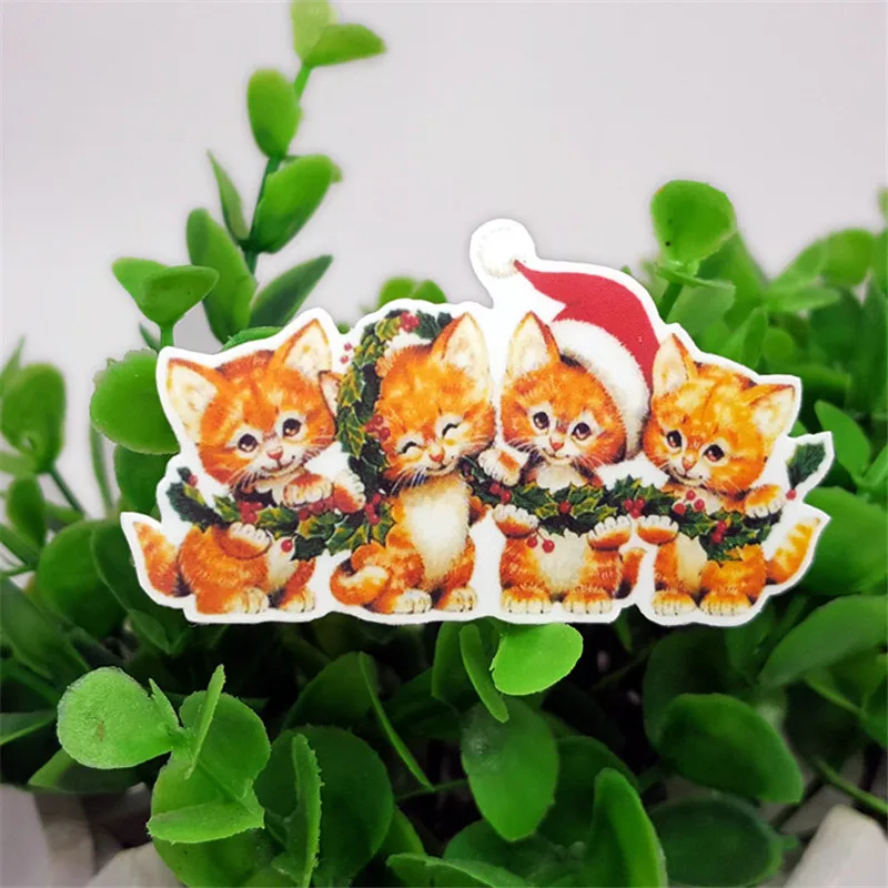 Декоративные наклейки в виде человеческого рождественского персонажа 40 шт.