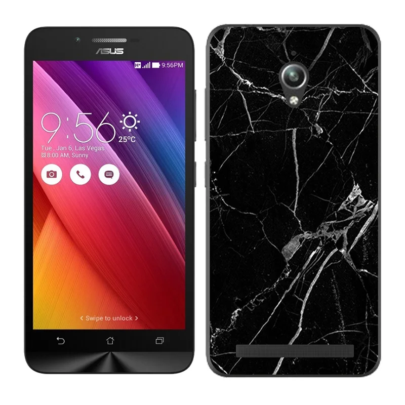 6403 15 Защитный Мягкий чехол из ТПУ для ASUS Zenfone GO ZC500TG, 5,0 дюймов, чехол для телефона с пейзажем, окрашенный Для ZenFone GO ZC500TG Z00VD - Цвет: 6403 15