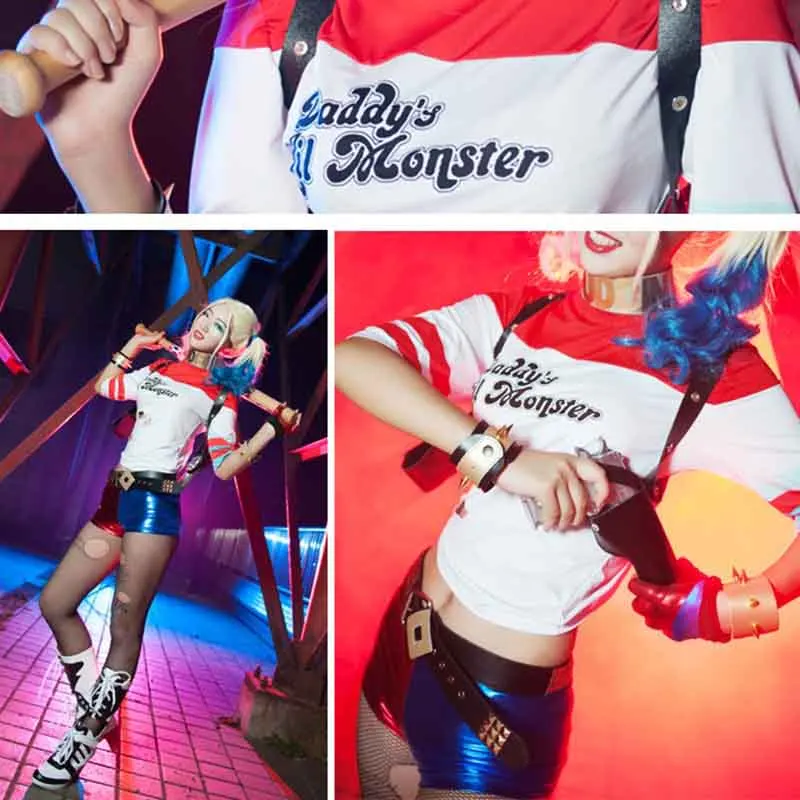 Отряд Самоубийц Харли Куинн Папа Lil монстр футболка для женщин женщина костюм